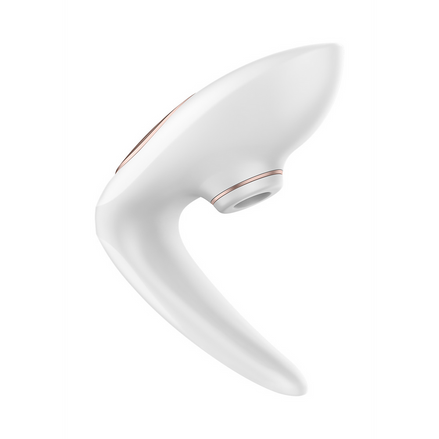 Pro 4 - Couples Air Pulse Stimulator and Vibration - White/Rose Gold | Satisfyer