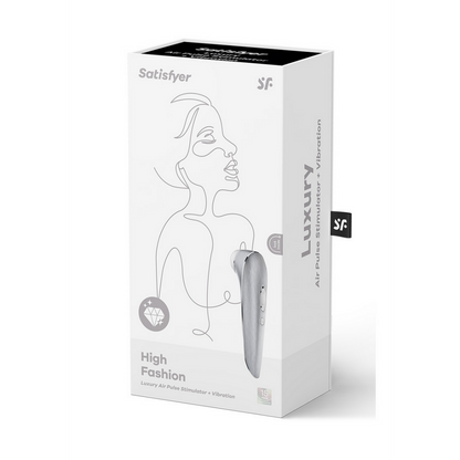High Fashion - Air Pulse Stimulator and Vibration - Silver | Satisfyer