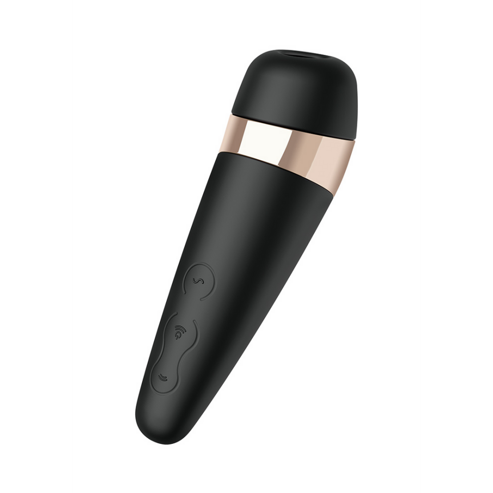 Pro 3Plus – Airpulse-Stimulator und Vibration – Schwarz/Gold | Befriediger