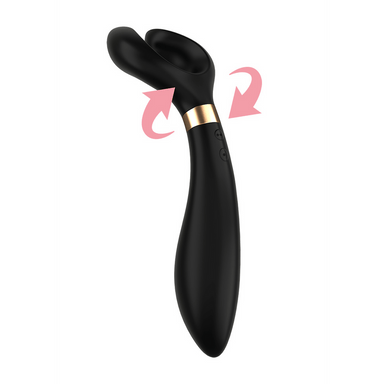 Satisfyer Endless Fun Vibrator Schwarz | Partnerspielzeug mit flexiblem Kopf
