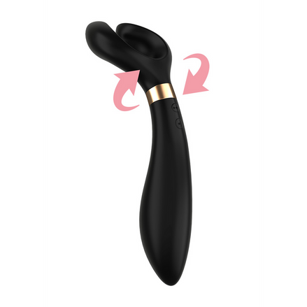 Satisfyer Endless Fun Vibrator Black | Partner Toy with Flexible Head