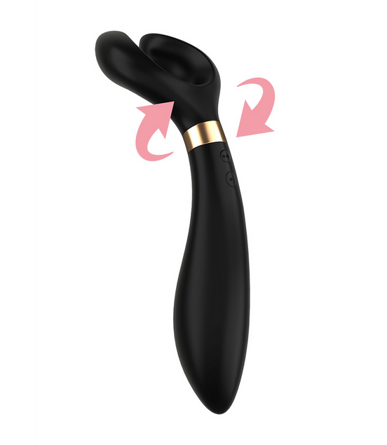 Satisfyer Endless Fun Vibrator Black | Partner Toy with Flexible Head