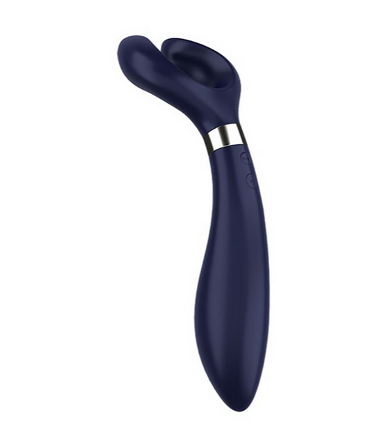 Satisfyer Endless Fun Vibrator Blue | Partner Toy with Rotating Head