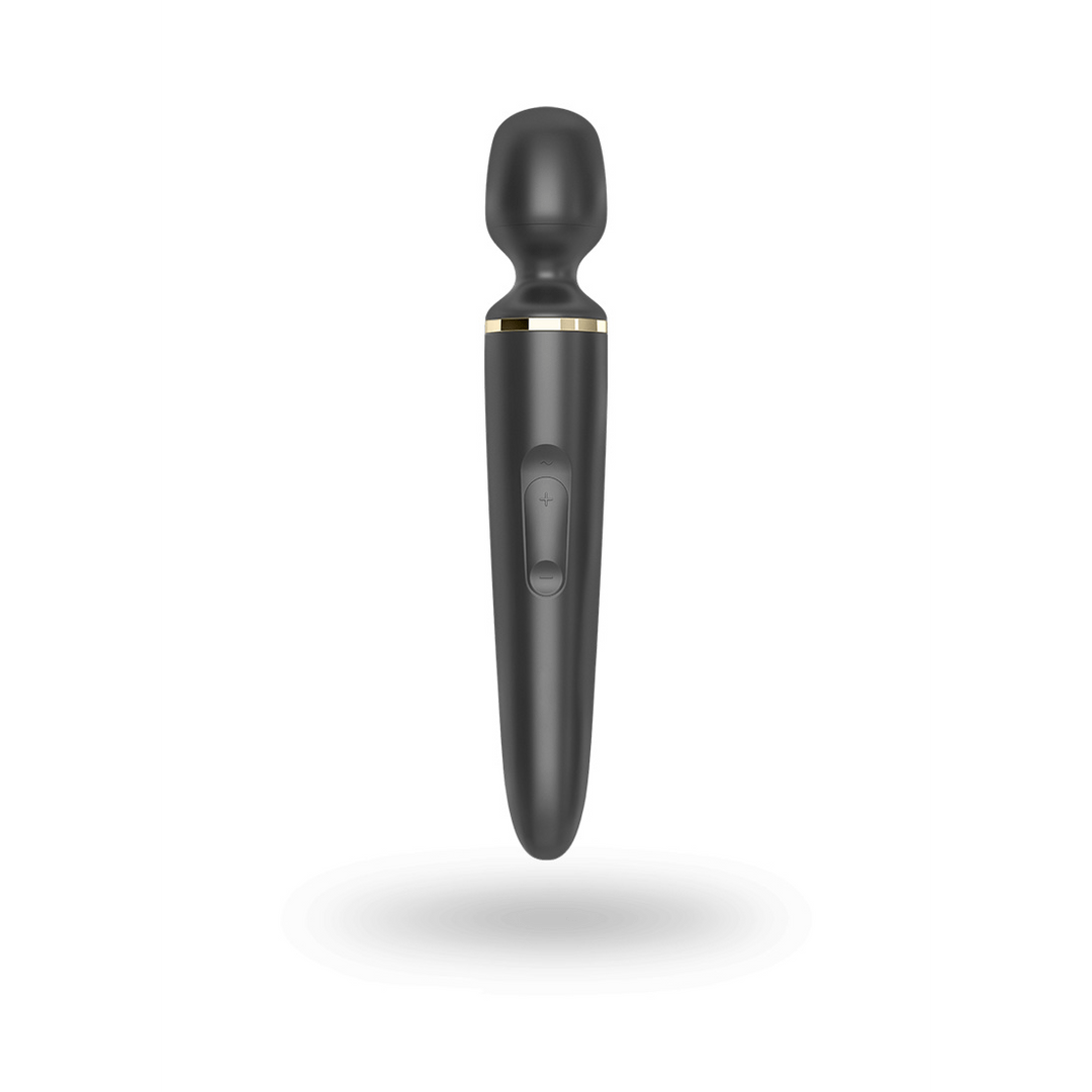 Satisfyer Wand-er Woman Wand Vibrator Zwart Goudkleurig