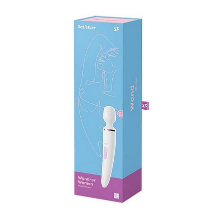 Wand-er Woman – Stabvibrator – Weiß/Chrom | Befriediger
