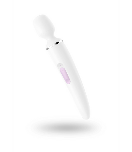 Wand-er Woman - Wand Vibrator - White/Chrome | Satisfyer