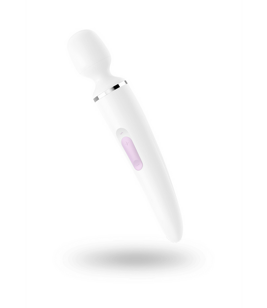 Wand-er Woman - Wand Vibrator - White/Chrome | Satisfyer
