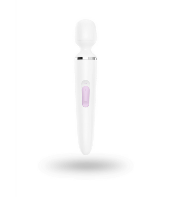Wand-er Woman - Wand Vibrator - White/Chrome | Satisfyer