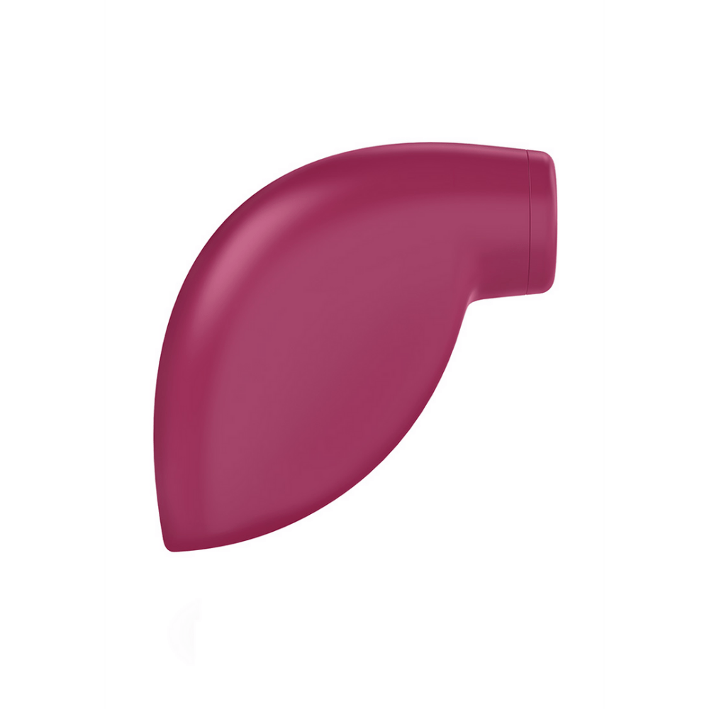 Satisfyer One Night Stand Air Pulse stimulator paars, vooraanzicht, zachte ronding en handpalm formaat