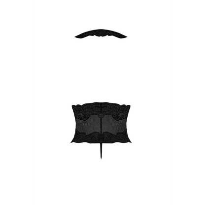 Deep Look Halter Teddy - 2X - Black