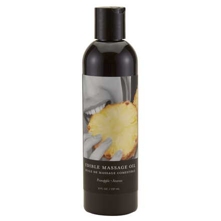 Earthly Body Eetbare Massageolie Ananas 237 ml | Hydratatie & Verleiding