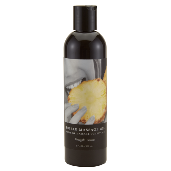 Earthly Body Edible Massage Oil Pineapple 237 ml | Hydration &amp; Temptation