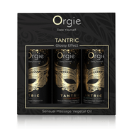 Orgie Tantric mini massageolie set, luxe cadeauverpakking met 3 mini flesjes, sensuele massageolie voor koppels