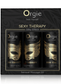 Orgie Sexy Therapy mini massage-olieset giftbox met drie kleine flesjes, proefset voor sensuele massage