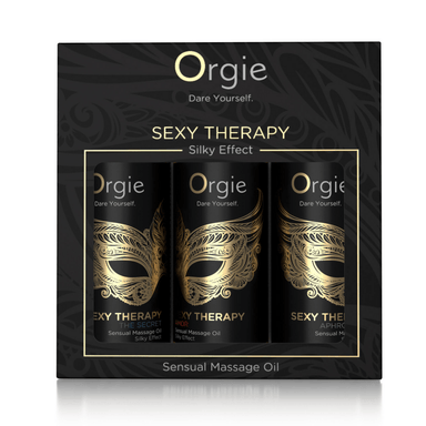 Orgie Sexy Therapy mini massage-olieset giftbox met drie kleine flesjes, proefset voor sensuele massage