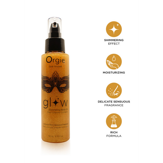 Orgy Glow | Schimmerndes Körperöl 110 ml für seidige Haut