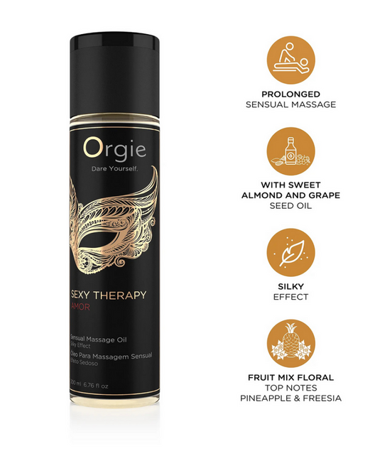 Orgie Sexy Therapy Amor Massageöl 200 ml für sinnliche Entspannung