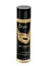 Orgie Sexy Therapy The Secret massage-olie 200 ml, zwarte fles met goud etiket op witte achtergrond