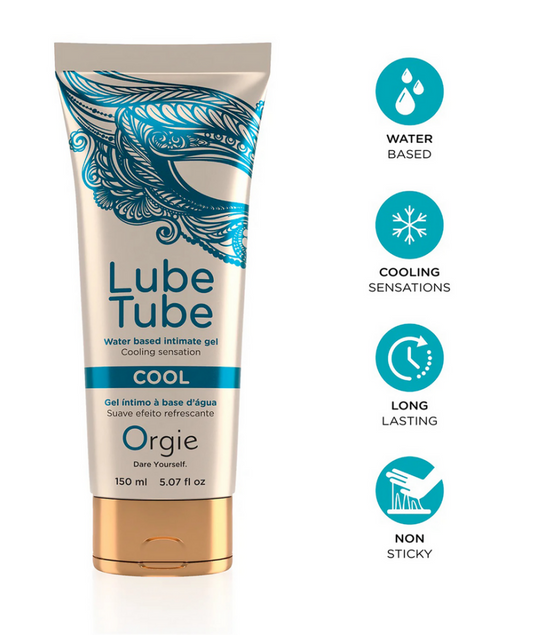 Orgie Lube Tube Cool Gleitgel 150 ml auf Wasserbasis mit kühlender Wirkung