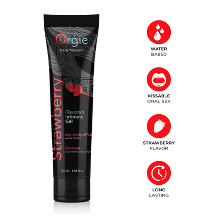 Orgie Lube Tube Erdbeer-Gleitmittel auf Wasserbasis 100 ml