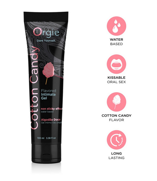 Orgie Lube Tube Cotton Candy water-based lubricant 100 ml
