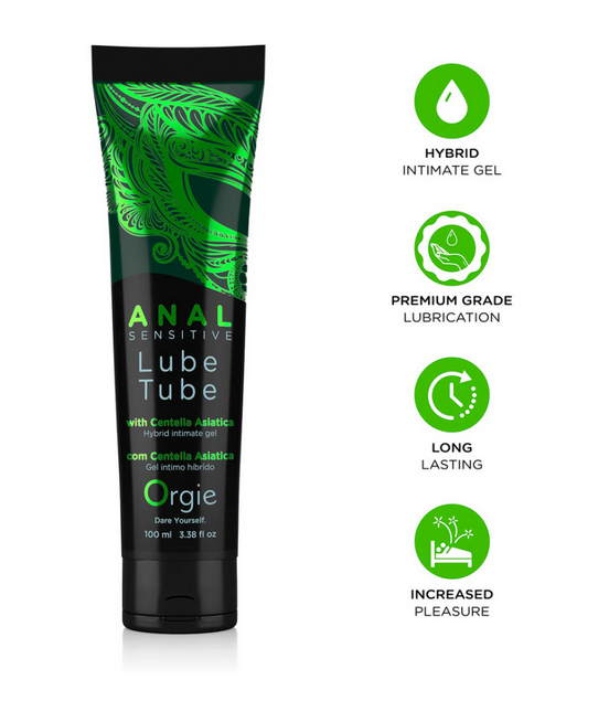 Orgie Lube Tube Anal Sensitive Gleitgel 100 ml | Für Anfänger und empfindliche Haut
