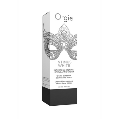 Doos en tube Orgie Intimus White Intimate Cream 50 ml verzorgende crème voor egalere teint van de intieme huid