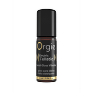 Orgie Sexy Vibe Gloss elektrisch stimulerende lipgloss voor fellatio in zwarte fles met goudaccent
