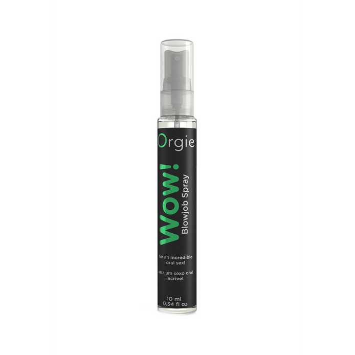 Orgie Wow Blowjob Spray 10 ml fles met munt en eucalyptus voor frisse adem en comfortabel oraal plezier
