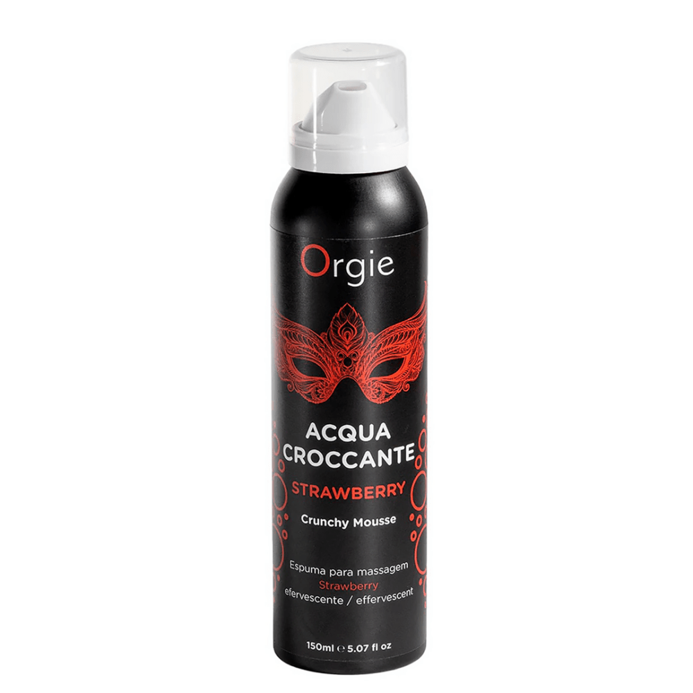 Orgie Acqua Crocante Crackling Massage Foam 150 ml fles tintelend schuim voor prikkelende massage en zacht huidgevoel