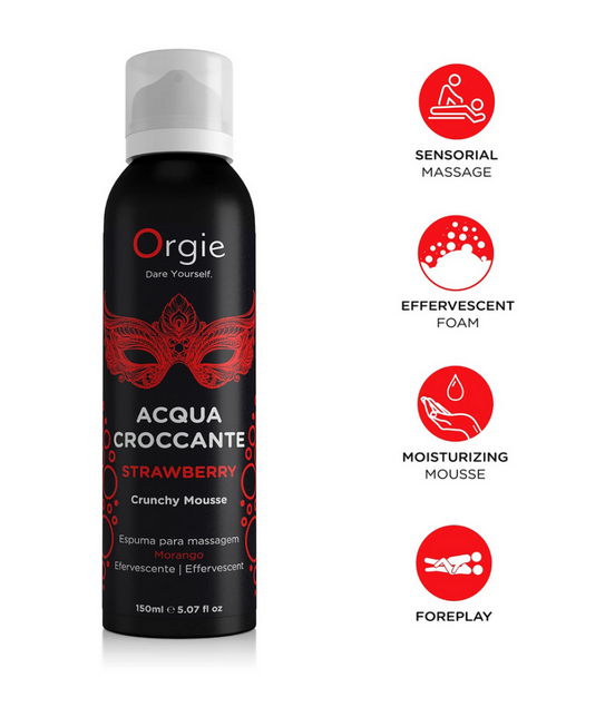 Orgie Acqua Crocante Crackling Massage Foam 150 ml | Tingling massage experience