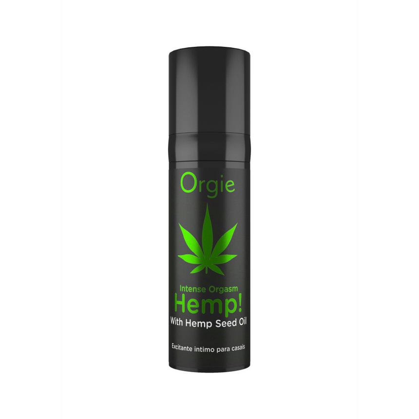 Orgie Intense Orgasm Gel 15 ml met hennepzaadolie flacon voor extra gevoeligheid en warme stimulatie