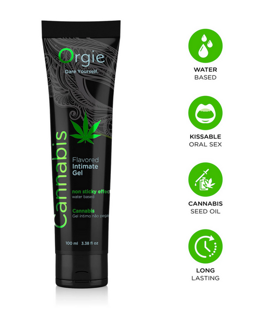 Orgie Lube Tube Cannabis Water-Based Lubricant 100ml