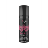 Orgie She Spot Gel 15 ml, zwarte flacon met roze label, stimulerende gel voor gerichte sensatie