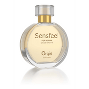 Close-up Orgie Sensfeel Women 50 ml – ronde flacon met gouden dop, verleidelijke pheromonen parfum.