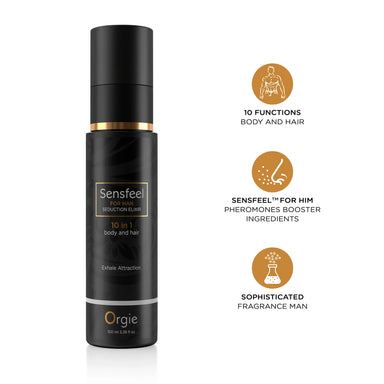 Orgie Sensfeel 10-in-1 werking – haar- en bodylotion voor mannen met feromonen