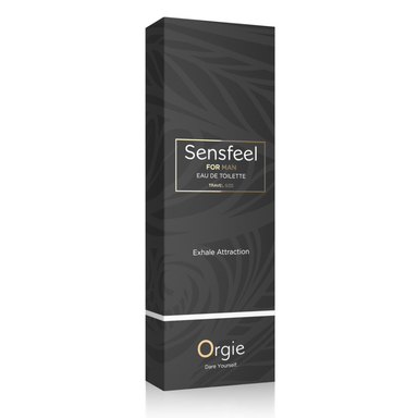 Orgie Sensefeel for Man Eau de Toilette 10 ml, compacte zwarte herenflacon in travel formaat