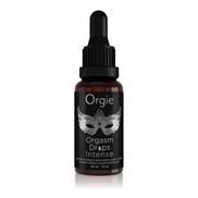 Orgie Orgasm Drops Intense 30 ml, flesje met pipet voor stimulerende drops en compacte verpakking