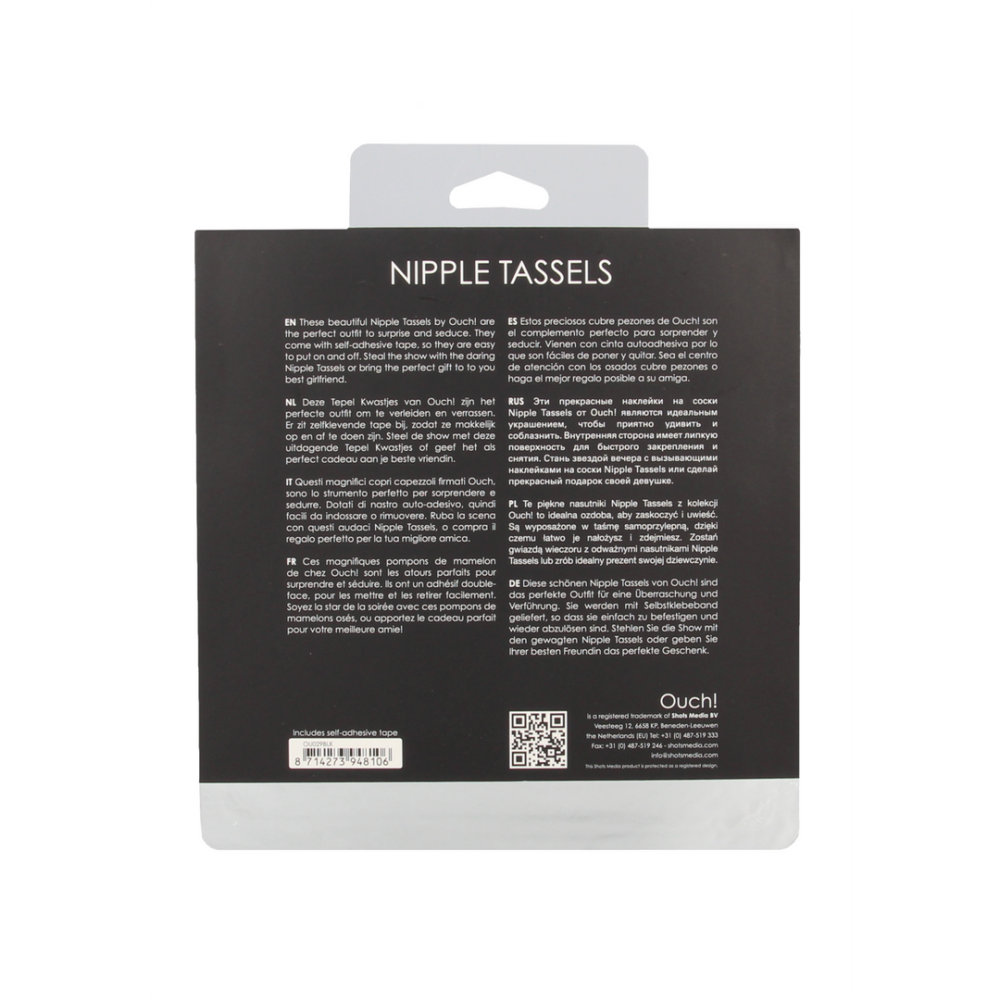 Autsch! Herzförmige Nippelaufhänger | Schwarz