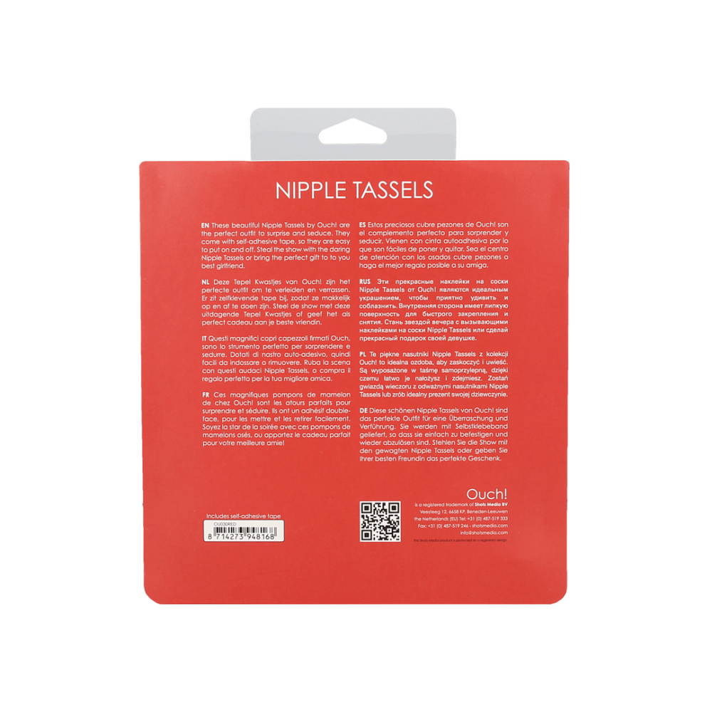 Ouch! by Shots Tepelkwastjes Rond Rood