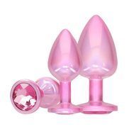 Ouch! Paris Collection Metalen Anale Plug Set | 3-delig Roze