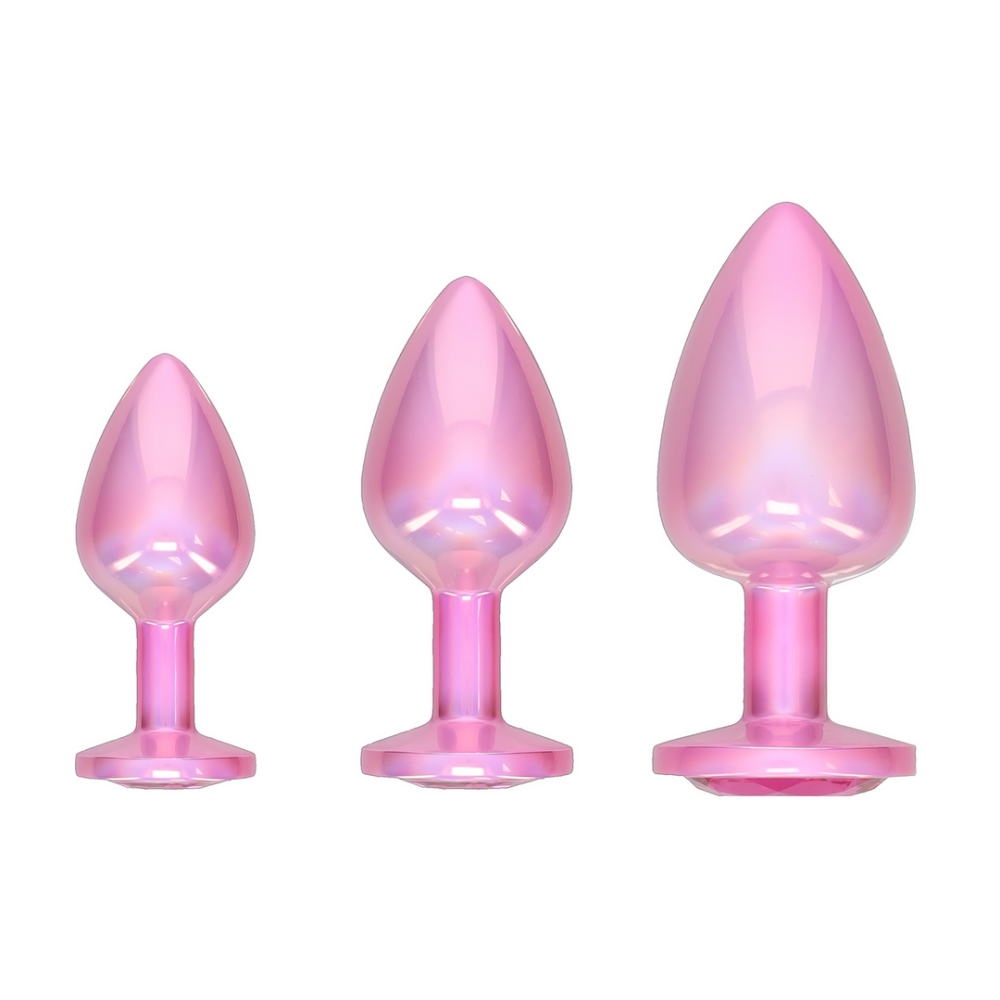 Autsch! Paris Collection Analplug-Set aus Metall | 3-teilig, Pink