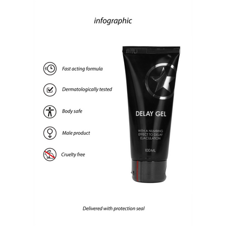 Ouch! by Shots Delay Gel 100 ml für langanhaltende Intimität