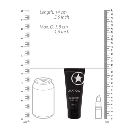 Ouch! by Shots Delay Gel 100 ml für langanhaltende Intimität