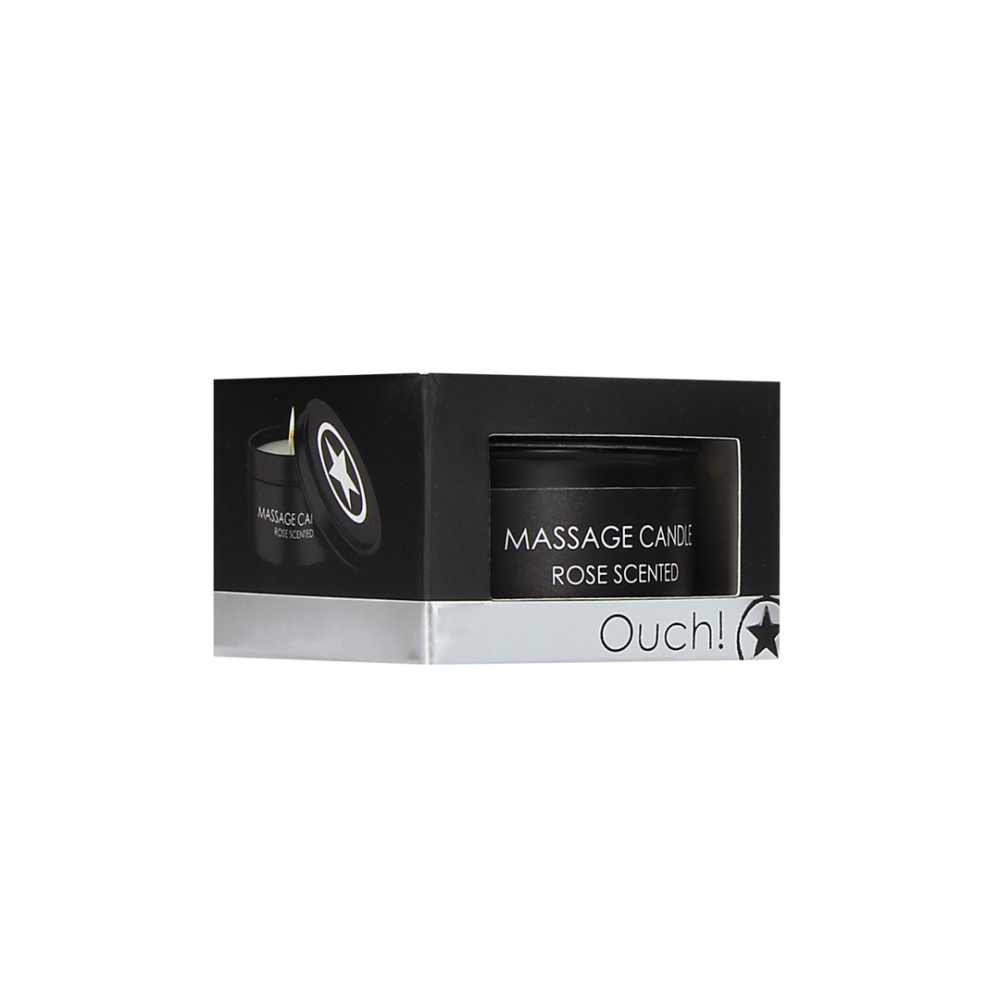 Ouch! Massage candle Rose scent 120 g | Sensual warm body oil