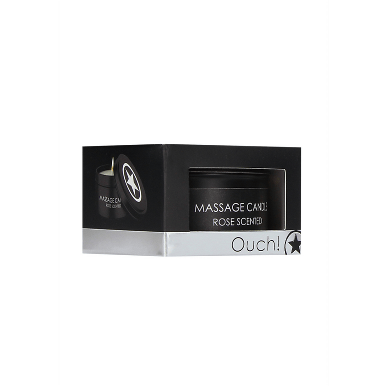 Ouch! Massagekaars Rozengeur 120 g | Sensuele warme lichaamsolie