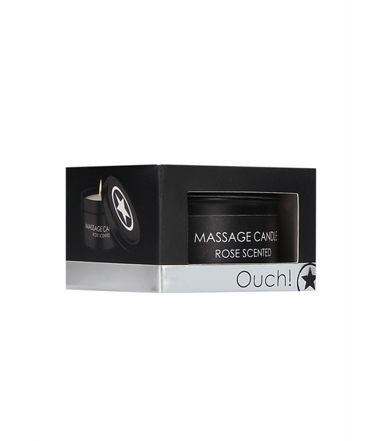 Ouch! Massage candle Rose scent 120 g | Sensual warm body oil
