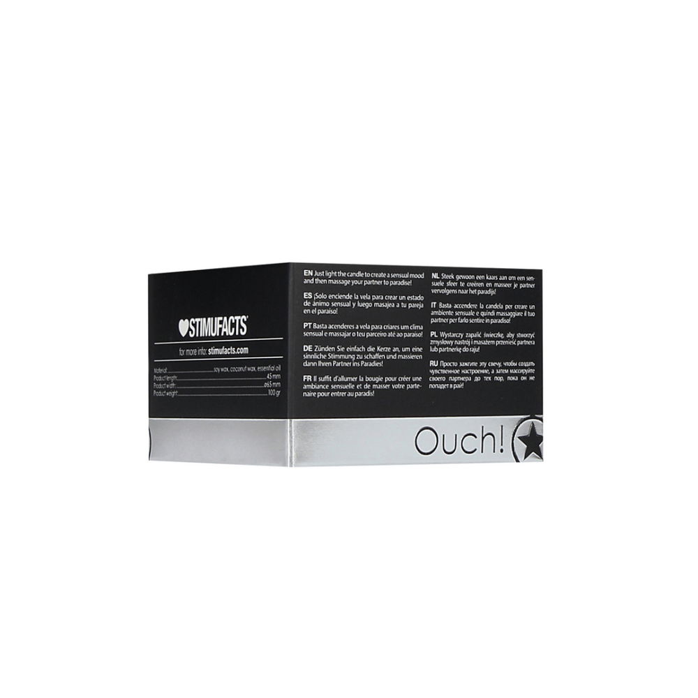 Ouch! Massage candle Rose scent 120 g | Sensual warm body oil