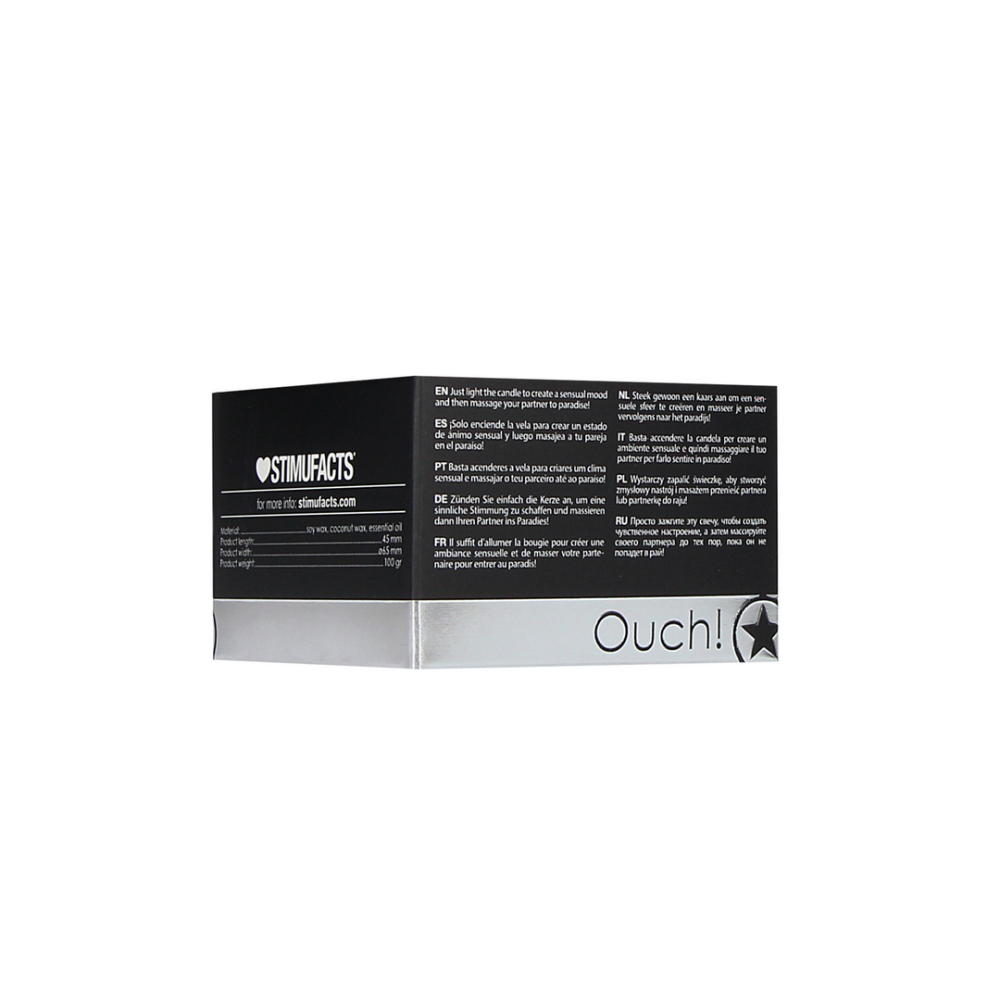 Ouch! Massagekaars Rozengeur 120 g | Sensuele warme lichaamsolie