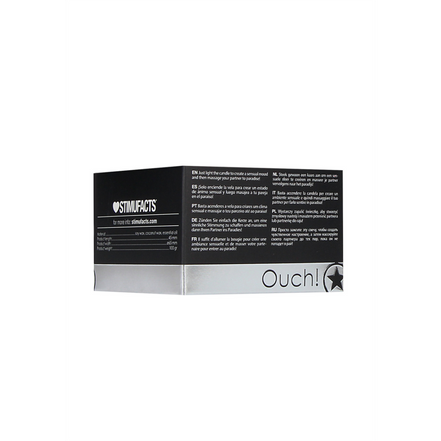 Ouch! Massagekaars Rozengeur 120 g | Sensuele warme lichaamsolie